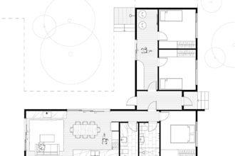draw 2d plan with 3d render for prefabricated home using metal, ms fabrication