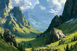 create immersive environment art for your game or story