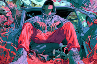 comic book illustration with comic book illustrator