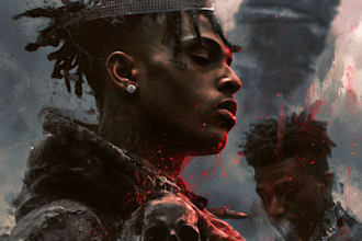 design a hip hop album cover art for you