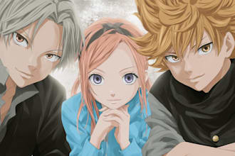 draw professional anime book cover