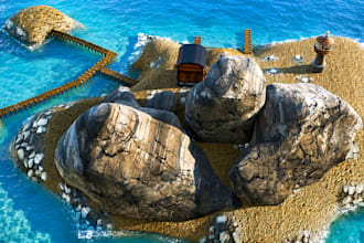 create game ready 3d models and props