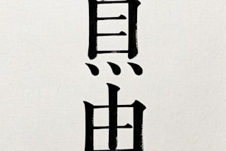create chinese calligraphy tattoo with deep meaning
