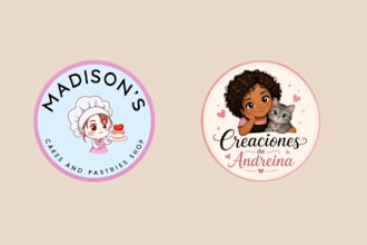 design or redesign  a cute kawaii cartoon logo design
