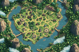 draw pirate map, treasure and vintage map that you