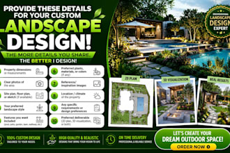 design front yard back yard garden patio pool and landscape