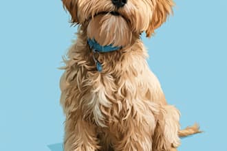 create disney pet portrait illustration