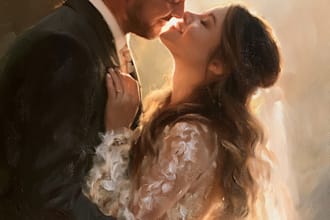 oil painting portrait and illustrations