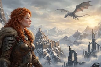 draw fantasy art and concept art illustration