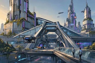 design sci fi illustration and sci fi sci fi illustration