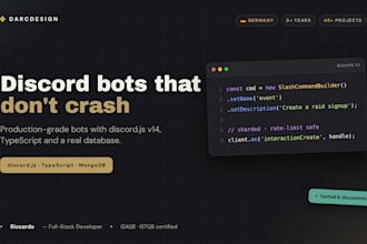 develop a custom discord bot with discord js for your server