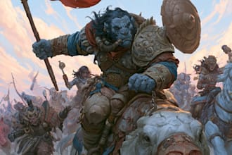 illustrate fantasy art creatures and fantasy art creature