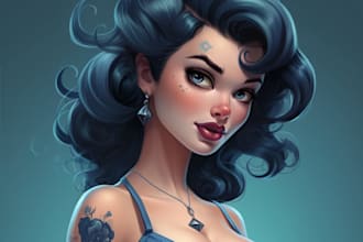 pin up girl and pin up girl