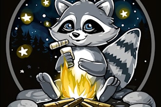design a unique cartoon mascot logo