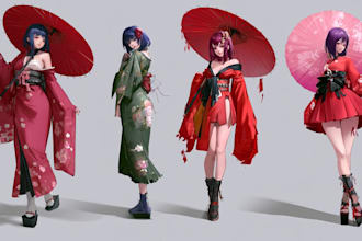create unique manga characters for your story