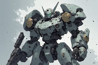 illustrate your mecha, robot and armored characters