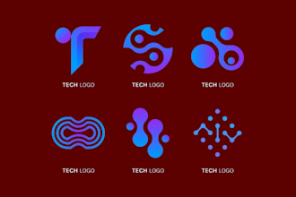design tech crypto security and technology logo