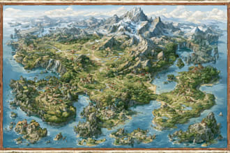 hand draw a fantasy map for your book
