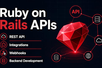 develop and integrate ruby on rails rest apis