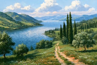 landscape oil painting art