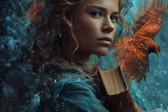 design fantasy and minimal book and ebook cover art