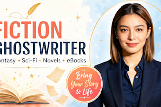 ghostwrite your fiction ebook fantasy or science fiction romance novel