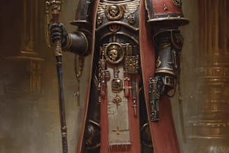 design bespoke warhammer 40k rpg character art