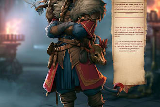 create a set of rpg tabletop character portraits for your party