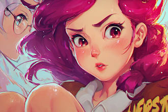 draw your anime, cartoon character