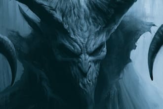 draw dark, horror illustration for you