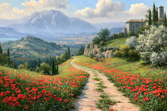 landscape oil painting art