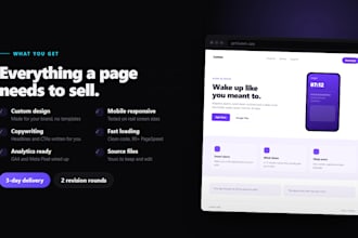 build a responsive landing page using react and tailwind