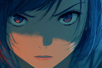 draw anime art and custom anime character illustration
