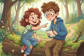 draw cartoon illustrations and characters