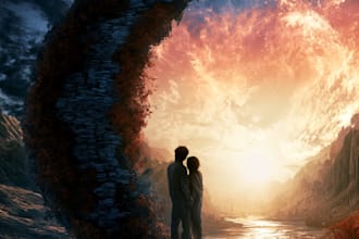 create magical romance book cover art