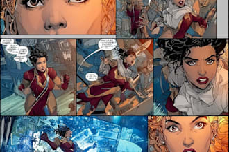 draw your comic book page art