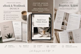 design a professional ebook, workbook or digital guide