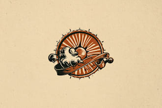 design retro vintage logo and badge