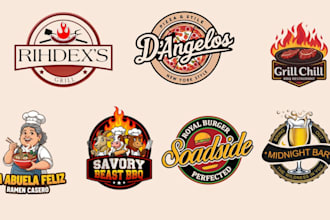 design a modern logo for your restaurant, cafe, or food branding