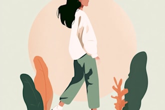 design modern flat character illustrations
