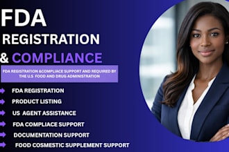 fda registration, US agent, otc listing, fsvp, npn and compliant label design