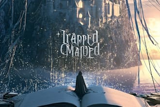 draw fantasy book cover, illustration