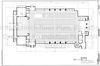draw church floor plans, elevation drawing, foundation plan and renovation plans