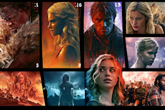 design high quality movie posters and cinematic artwork