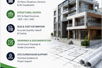 draw any architectural elevation in auto cad 2d
