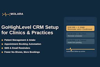 build healthcare CRM automation for clinics doctors medical practices