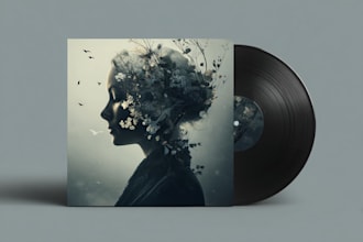 design custom album cover design, music cover art