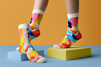 make a custom and pattern socks design