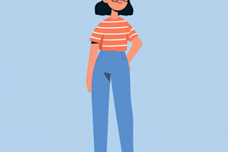 create a flat vector illustration in any style