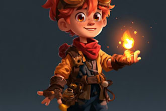 draw 2d game character or 2d game character